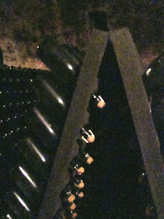 bollinger bottles in pupitres